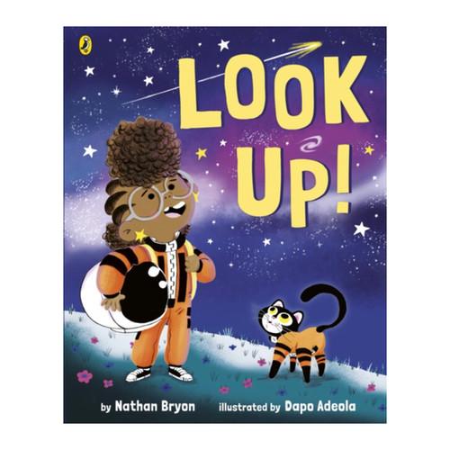 In this story- Rocket is wants to be an astronaut and tries to get her brother to look up